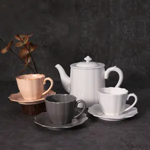 Чайные наборы, чайная чашка, фарфоровый чайный набор с чайником, керамические чайные наборы и чашки