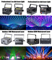 Proyector Láser 3D ILDA de 1W 3W 5W 10W para Espectáculo Láser Luz Láser de Animación a Todo Color para Fiesta Discoteca Escenario DJ para Club Nocturno