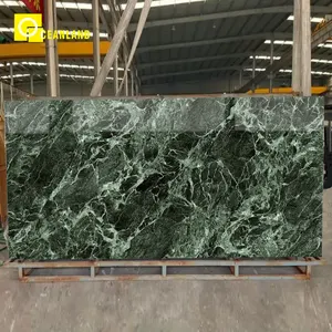 काली हरी दीवार पैनल काउंटरटॉप पोर्सिसेन टाइलें 1600*3200 सिंक्रड पत्थर के बड़े स्लैब