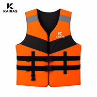 Gilet de flottabilité pour adulte 75N pour jet ski, kayak, navigation, pêche, sports nautiques, gilet de sécurité réfléchissant réglable