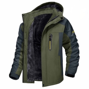 Veste de ski d'hiver imperméable personnalisée pour homme, veste de randonnée en plein air, ski en montagne, camping, veste coupe-vent chaude en polaire chauffante - Product Image 4