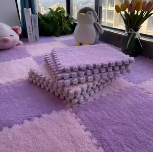 Alfombra de Espuma Lavable Reversible Moderna, Alfombra de Juego para Bebés y Niños, de Felpa Suave, Forma Cuadrada, Mantiene el Calor, para Uso Doméstico - Product Image 3