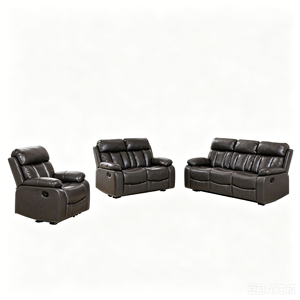 Juego de Sofás Reclinables Clásicos de 3+2+1 Plazas con Diseño Elegante, la Mejor Opción de Muebles para Sala de Estar - Product Image 5