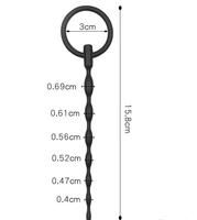 Vente directe d'usine Silicone cheval oeil tige urétral blocage tige tirer perle dilatateur pour usage adulte