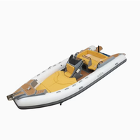 Bateau pneumatique de tourisme CE Tornado Hypalon Yacht en fibre de verre de 7 m, fabricant de bateaux pneumatiques à vendre