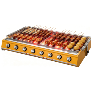 Parrilla Argentina Portátil de Gas para Exteriores con 4 Quemadores, de Acero Inoxidable, para Asar, para Hogar y Hotel - Product Image 3