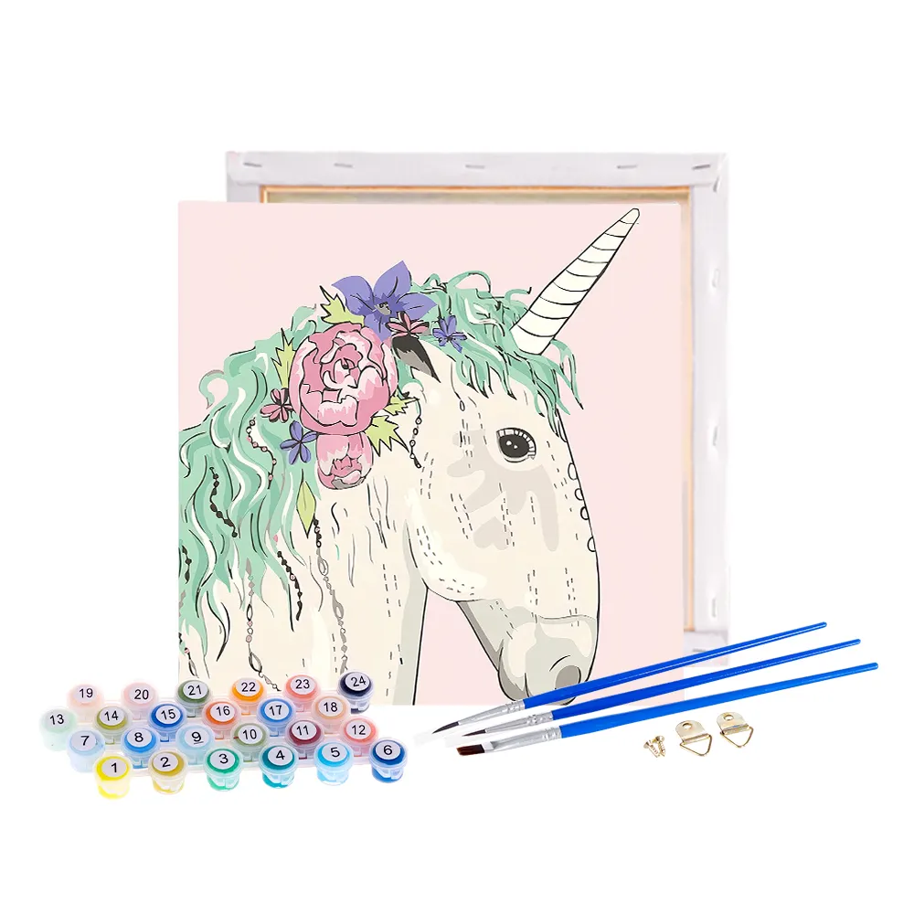 Artistic Style Abstract Animal Painting Colorful Unicorn Decorative Painting Still Life Animal Home Painting By Numbers