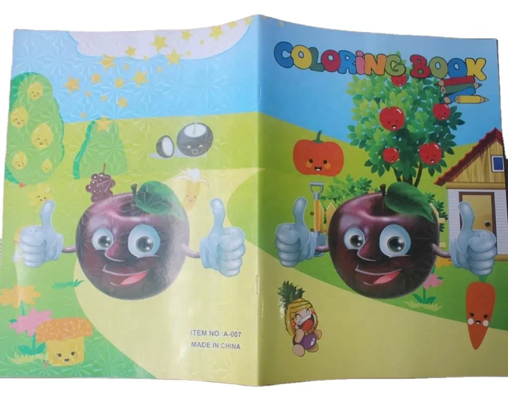 2021 OEM children's educational fancy preschool learning cartoon coloring book printing company book kids