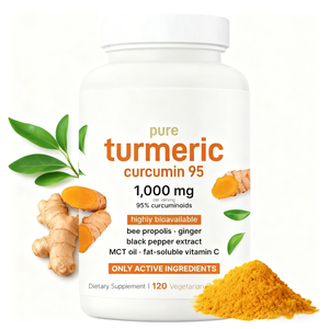 Kurkuma Curcumine 95 Antioxidant Volwassenen 120 Vegetarische Capsules 1000mg - Product Image 1