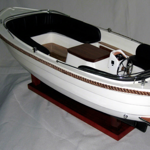 ANTARIS 570 Gia Nhien Vietnam, Modelo de Barco Artesanal de Madera de Acacia, Estilo Náutico Europeo, Pintado a Mano, Decoración de Recuerdo - Product Image 1