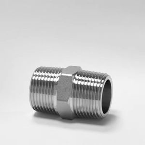 High-Pressure 3/4\&quot; Male NPT Threaded Stainless Steel Hex Nipple 1/2\&quot; <strong>Fitting</strong> Reducing <strong>Pipe</strong> For Oil Polished Smooth Machined - Product Image 2