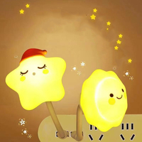 Mini luz nocturna con control de voz, enchufe directo USB, mini dibujos animados, lindo oso, conejo, 0,2 W, decoración de habitación de bebé para niños, luz de noche led