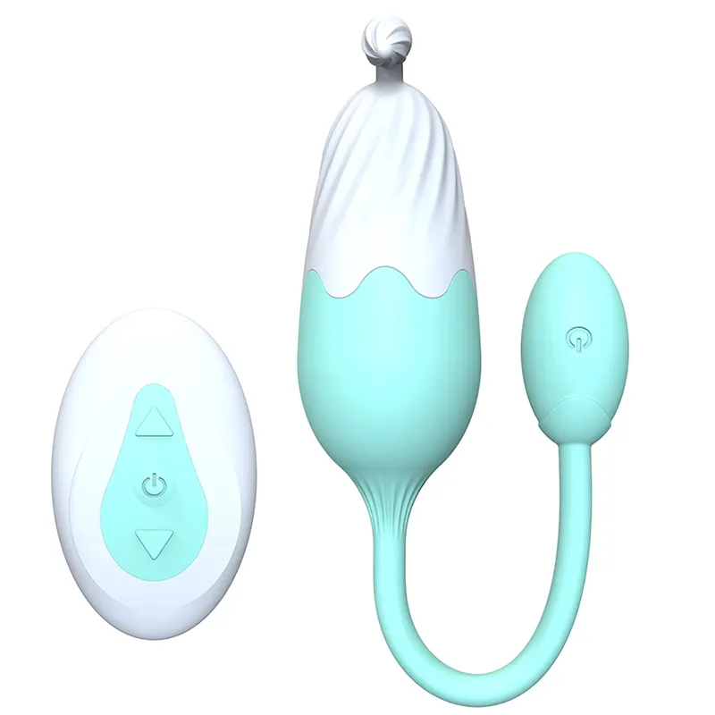 Mini estimulador de clítoris inalámbrico masajeador vibrador amor huevo juguete sexual Control remoto salto huevos vibrador para mujeres