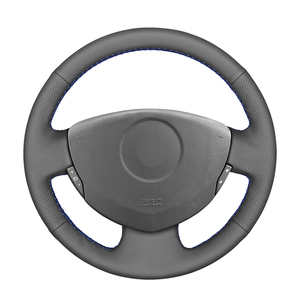 Housse de volant en fibre de carbone et de voiture pour Renault Clio 2 <span class=keywords><strong>Twingo</strong></span> 2 Dacia Sandero 2001 2002 2003 2004 2005-2014 - Product Image 2