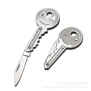 Mini navaja plegable con forma de llave, una pequeña navaja plegable, un regalo/navaja de regalo, portátil y plegable. - Product Image 4