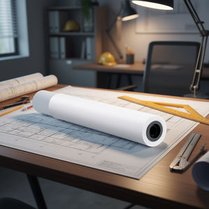 Papel para Plotter de Formato Ancho, 24 x 150 Pies, 4 Rollos, 20 Lb, para Dibujos CAD, Planos de Ingeniería, Planos Arquitectónicos, Uso en Oficina - Product Image 2