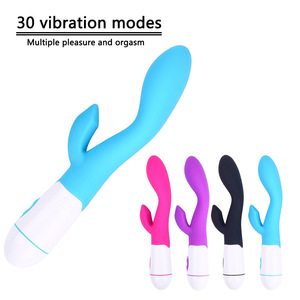 30 frequenza USB ricaricabile in Silicone <span class=keywords><strong>viola</strong></span> Dildo Wireless signora giocattolo del sesso di spinta G Spot coniglio <span class=keywords><strong>vibratore</strong></span> per le donne di sesso femminile - Product Image 3