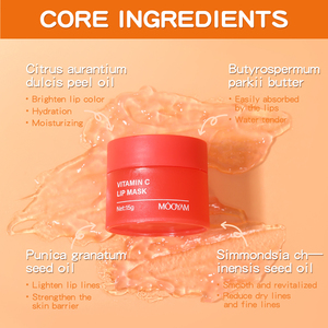 Mascarilla Labial al por Mayor de Marca Privada que Reduce las Líneas Finas, con Colágeno y Vitamina C, Rellena, Nutre los Labios Secos y Agrietados, Vegana, para Dormir - Product Image 5