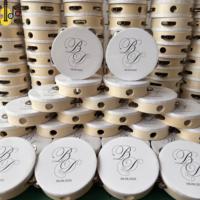 Custom Tambourine Wedding Wooden Wedding Party Favors 6 Inch Handle Dance Playing Noise Maker Musical Instrument Drum toy