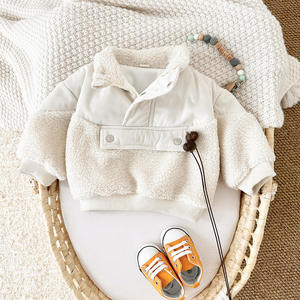 冬の新生児服幼児男の子用暖かいプルオーバー子供用厚手の服 - Product Image 4