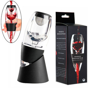 Nhà máy trực tiếp sang trọng phụ kiện rượu vang như vật liệu ma thuật pourer Spout Bộ lọc không khí sục khí Lọc <span class=keywords><strong>Decanter</strong></span> - Product Image 1