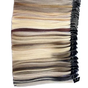 High Quality Real Hair Virgin Cuticle Hair Extension Color Chart Color ring