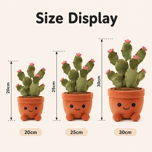 Peluche personnalisée <span class=keywords><strong>en</strong></span> forme de cactus figue de Barbarie, plante succulente <span class=keywords><strong>en</strong></span> <span class=keywords><strong>pot</strong></span>, poupée de personnage <span class=keywords><strong>en</strong></span> peluche douce pour décoration créative de la maison, cadeau, faible MOQ, OEM - Product Image 3