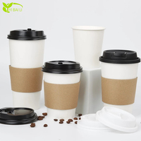 Gobelets à café jetables 20 oz, gobelets en papier à paroi simple pour café, boissons froides, logo personnalisé, gobelets de café à emporter