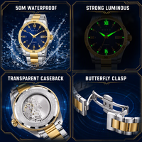 Montres pour hommes, étanches 5 bars, couronne à vis, mouvement japonais MIYOTA, montre mécanique, nouvelle version, montre-bracelet