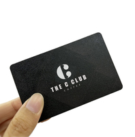 Carte de visite numérique NFC personnalisée pour les médias sociaux, noir mat, carte de garantie NFC, 13,56 MHz RFID, PVC imperméable, carte de fidélité avec F08