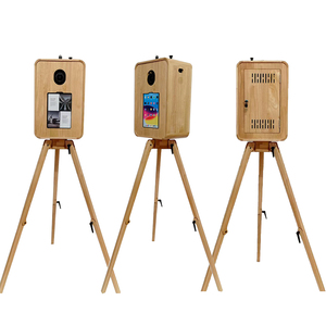 Cabina Fotografica Pieghevole in Legno di Alta Qualità con Supporto Triangolare, Compatibile con <span class=keywords><strong>iPad</strong></span> e Fotocamera per Matrimoni ed Eventi dal Vivo - Product Image 5