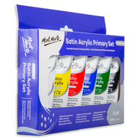 Ensemble de peinture acrylique satinée Mont Marte, 6 pièces x 50 ml, ensemble de peinture acrylique pour artistes