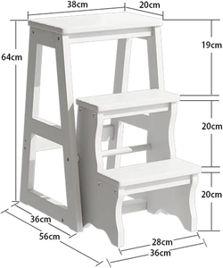 <span class=keywords><strong>Escalera</strong></span> <span class=keywords><strong>de</strong></span> paso <span class=keywords><strong>plegable</strong></span> <span class=keywords><strong>de</strong></span> <span class=keywords><strong>madera</strong></span> <span class=keywords><strong>de</strong></span> 3 escalones, escaleras <span class=keywords><strong>de</strong></span> <span class=keywords><strong>madera</strong></span> para cocina, taburetes pequeños para pies, Banco <span class=keywords><strong>de</strong></span> zapatos portátil para interiores, estante <span class=keywords><strong>de</strong></span> flores, armario - Product Image 6