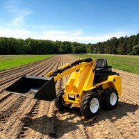 Nouvelle mini-chargeuse sur pneus équipée d'un moteur à essence ZONSEN ROTO KOOP BRIGGS&STRATTON en option