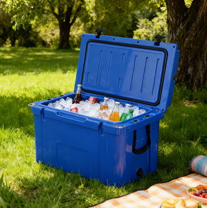 Glacière isotherme portable de haute qualité en PE rotomoulé, réutilisable pour le <span class=keywords><strong>camping</strong></span> en extérieur, 45qt, étanche, écologique et moderne pour aliments - Product Image 3