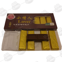 Vente en gros de barre de chocolat au cacao au lait noir végan halal délicieux morceau de boîte-cadeau en vrac pour la Saint-Valentin