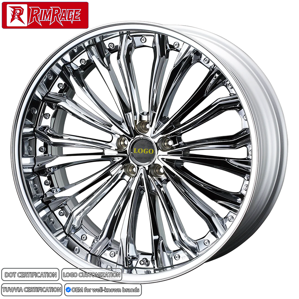 Weds Kranze Felsen 3 Piece Luxury Alloy Wheels 20-22 Inch for