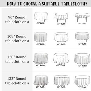 Hot Selling 120x132 Inch Jacquard Woven Polyester <b>Tablecloth</b> for Wedding Party Banquet Event Restaurant-Wrinkle Free Durable - Product Image 5