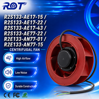 Ventilador Centrífugo AC R2S133-AE17-22, 230VAC, 45W, 133mm, 188CFM, Alto Flujo de Aire, Aspas Curvadas hacia Atrás, Repuesto para Ventilación HVAC