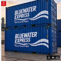 Autocollant personnalisé en vinyle pour conteneur d'expédition, résistant aux intempéries, étiquette adhésive pour entrepôt logistique