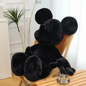 Peluche Mickey Mouse Bianco e Nero Super Morbido, Bambola in Cotone PP, Decorazione per Giovani Influencer, Vendita Calda Transfrontaliera - Product Image 3