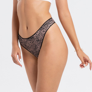 Ropa Interior Femenina de Algodón Puro, Estilo 2024, Transpirable, de Cintura Baja, Tejida, Sin Costuras, Ecológica, Bragas y Tanga Sexy, Suministro ODM - Product Image 4