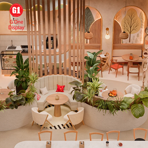 Aire de jeux intérieure en bois pour enfants, design certifié CE, mobilier personnalisé pour restaurants familiaux et salles à manger intérieures - Product Image 6