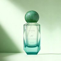 Flacon de parfum personnalisé pour femmes, flacon de parfum vide en verre unique, 30 ml, 50 ml, flacon de parfum rose irrégulier
