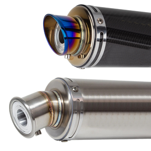 Silencieux d'échappement universel pour moto NINJA400 R3 <span class=keywords><strong>CB650R</strong></span> Tuyau d'échappement en fibre de carbone Section de queue universelle - Product Image 4
