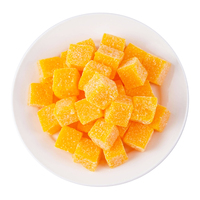 Bonbons gélifiés moelleux à la saveur mangue de haute qualité, délicieux bonbons fruités, friandises, collations