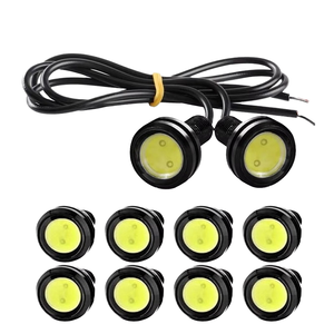 Hilom 18MM 23MM COB LED Ojos de Águila 12V DRL Luz Diurna de Marcha Atrás, Marcador, Señal de Estacionamiento, Luz Antiniebla 6000LM Modelo Azul LED-050 - Product Image 1
