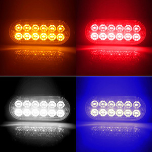 Yosovlamp Car LED luces laterales 12LED luces de advertencia intermitentes 12-24V luces de advertencia específicas para camiones - Product Image 4