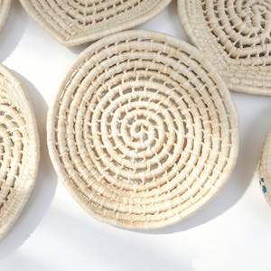 Organic Seagrass Serving Plate Perfect For <b>Rustic</b> Picnic Outdoor Party And Garden Gathering - Product Image 6
