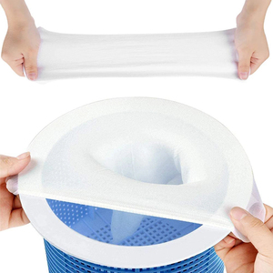 Lot de 5 chaussettes de skimmer pour piscine, économiseurs d'entretien domestique, conception en maille de nylon pour paniers filtrants et skimmers, accessoires de natation - Product Image 1